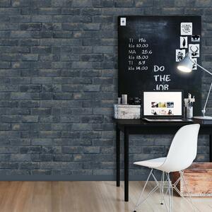 Brick Effect Weathered Stone Realistic Wallpaper