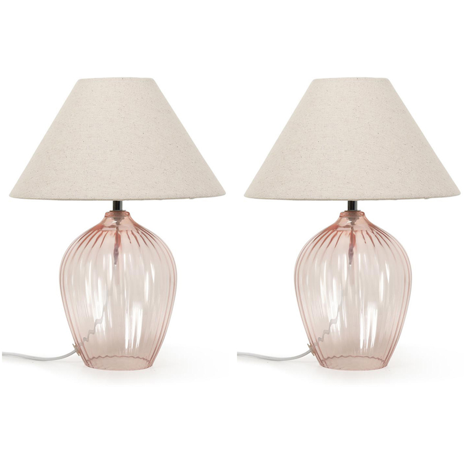 Image of Olivet Glass Table Lamps - Set&hellip;