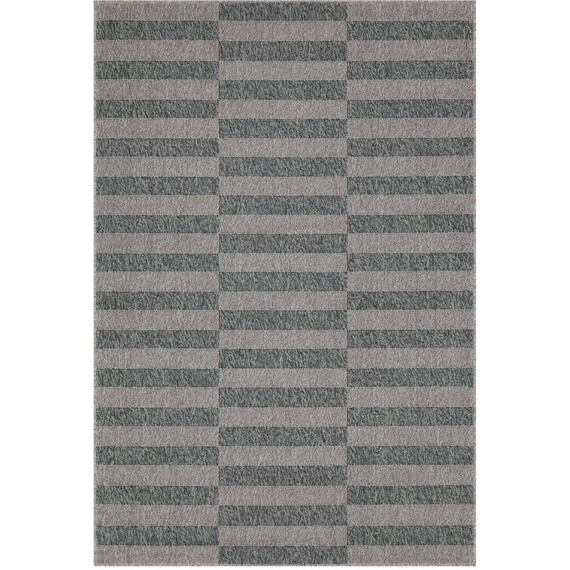 Grey Stripe Outdoor Rug - Souci