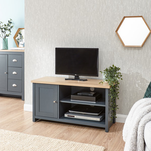 Slate Blue Lancaster Small TV Cabinet shot 6069549