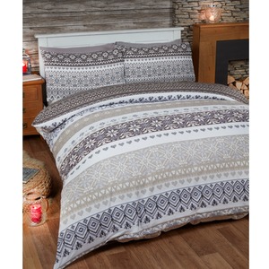 Fairisle Cotton Bed Cover Sheet Set