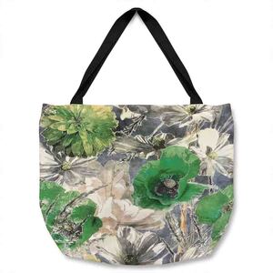 Green Flowers Tote bag
