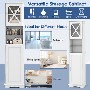 170cm Tall Bathroom Cabinet