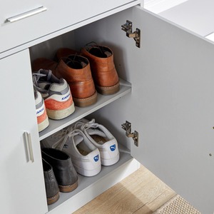 Grey Home Source Novara 2 Door Shoe Storage Cabinet shot 6779918