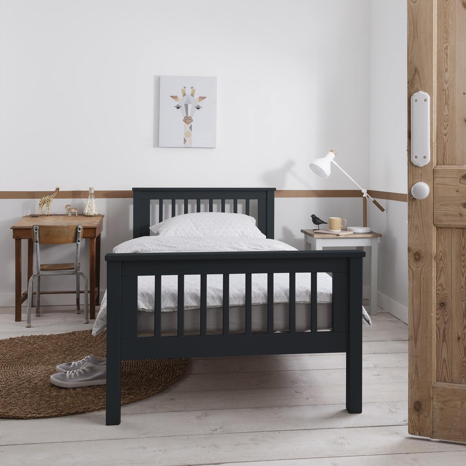 Hampshire Single Bed Frame - Anthracite