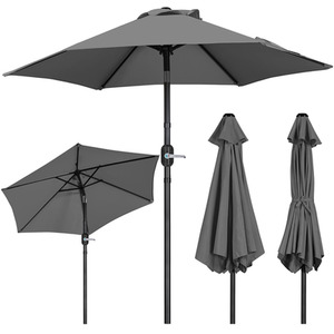 Grey / 226cm Patio Umbrella with 6 Ribs shot 7629816