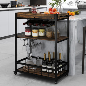 Home Bar Cart on Wheels