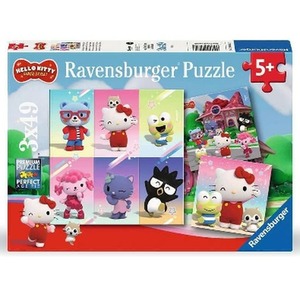Hello Kitty 3 x 49 Piece Puzzle Ages 5 Years Plus
