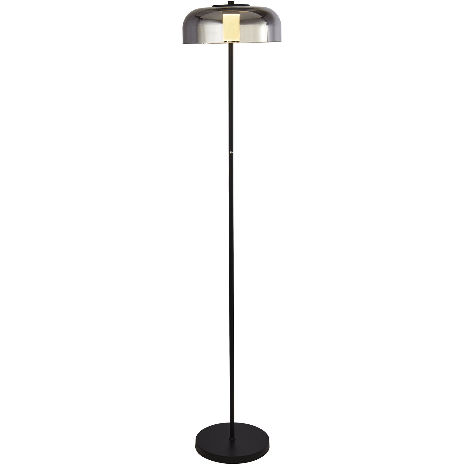 Image of Frisbee Floor Lamp Black Metal and&hellip;