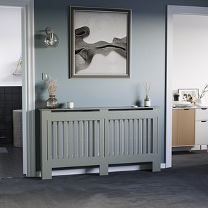 Grey / 152cm Chelsea Radiator Cover shot 8337527