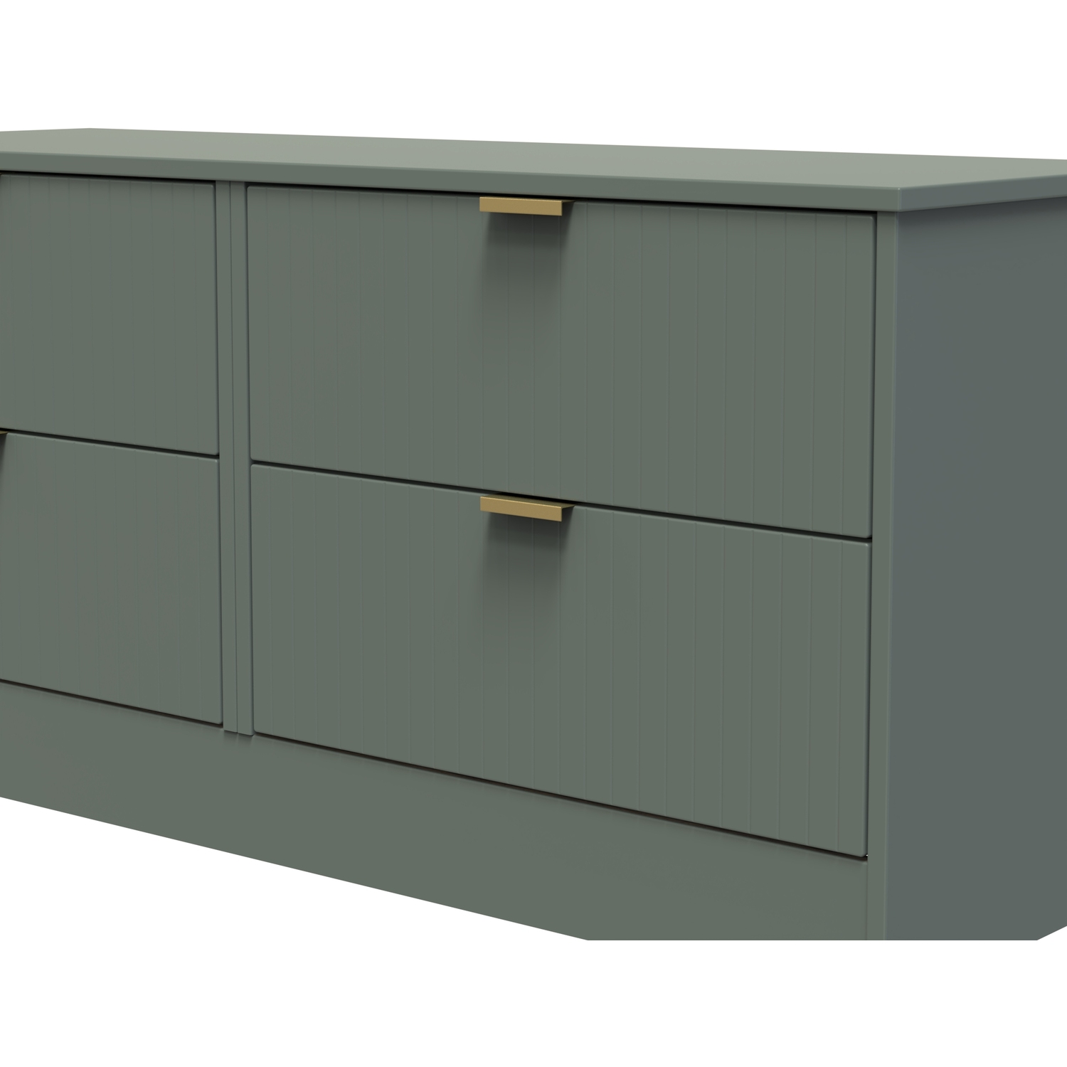 Nashville F Ready Assembled 4 Drawer Bed Box - Reed Green