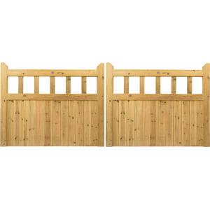 Cottage Mortise and Tenon TG Entrance Gate (Pair)