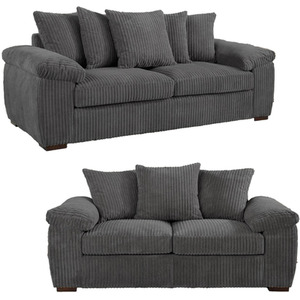 Amalfi Jumbo Cord Scatter Back 3 and 2 Seater Sofa