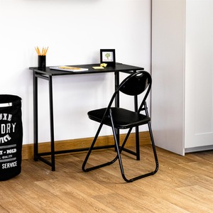 Deluxe Folding Chair and Wooden Desk Set