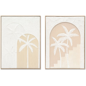 3D Palm Tree Textured Art