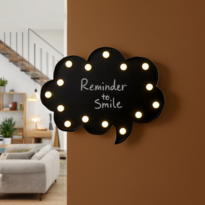 Thought Bubble Hangable LED Chalkboard