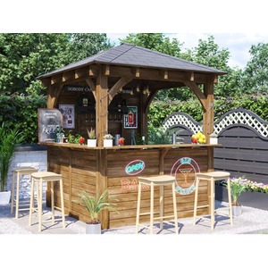 Dunster House Garden Gazebo Bar