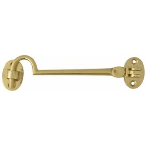 Dzina Silent Cabin Hook & Eye Brass Gate Hook and Eye 250mm