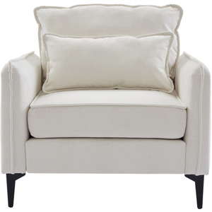 Orange Fleece Fabric Single Sofa Armchair shot 10811215