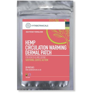 Vytabotanicals Heated Hemp Patches. Pack of 20 Warming Pain Relief Patch