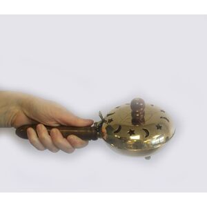 Elegant Brass Pentagram Incense Burner Set