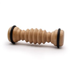 Natural Ribbed Foot Roller for Relaxation
