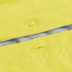 Yellow / Single Soft Touch Plain Microfibre Duvet Cover and Pillowcase Set shot 11859884