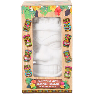 Paint Your Own Ceramic Tiki Head