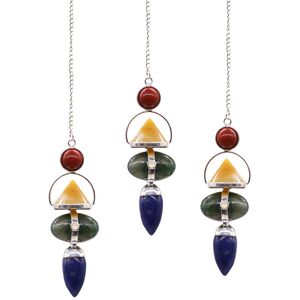 Four Elements Gemstone Pendulum Jasper, Adventurine