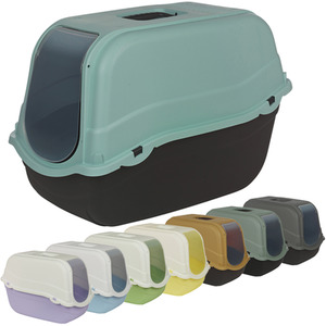 Extra Large Enclosed Cat Litter Tray with Hood Filter and Scoop