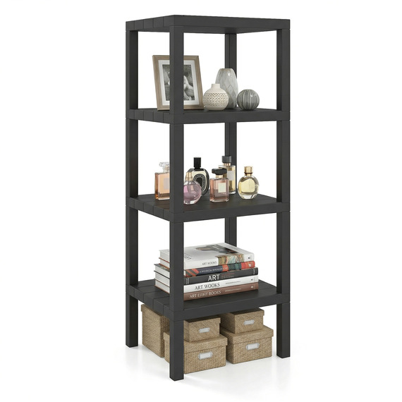 4-Tier Plastic Storage Shelf