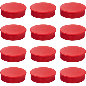 Round Flat Magnets - 24mm Whiteboard Office Fridge - by Janrax