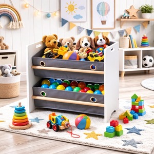 Kids Home 2 Basket Storage Cabinet