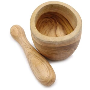 Ergo Teak Small Pestle  Mortar Set Handcrafted Bali Teakwood