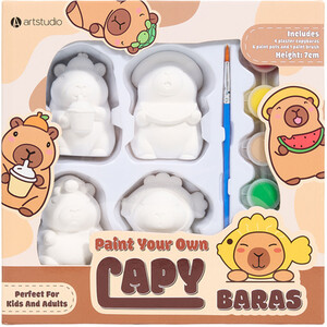 Pack of 4 Paint Your Own Capybaras