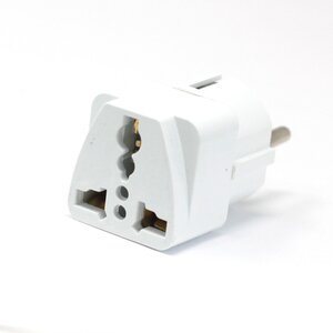 UK to EU Plug Adapter 3 Pin UK to 2 Pin EU Charger Converter