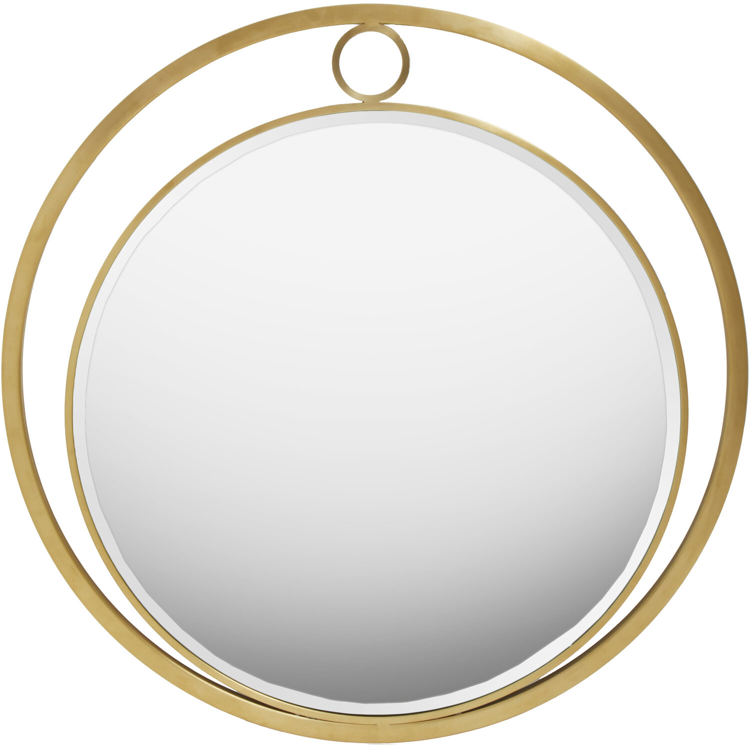 Faiza Gold Large Textured Wall Mirror - Gold