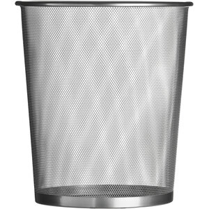Den Large Matt Silver Mesh Waste Paper Basket