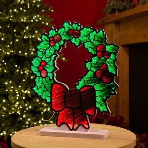 Christmas Wreath Infinity Light