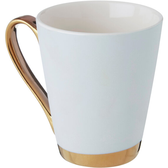 Mimo Green Frosted Deco L Letter Monogram Mug.