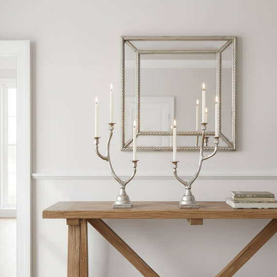 Set of 2 Antler Candle Holders