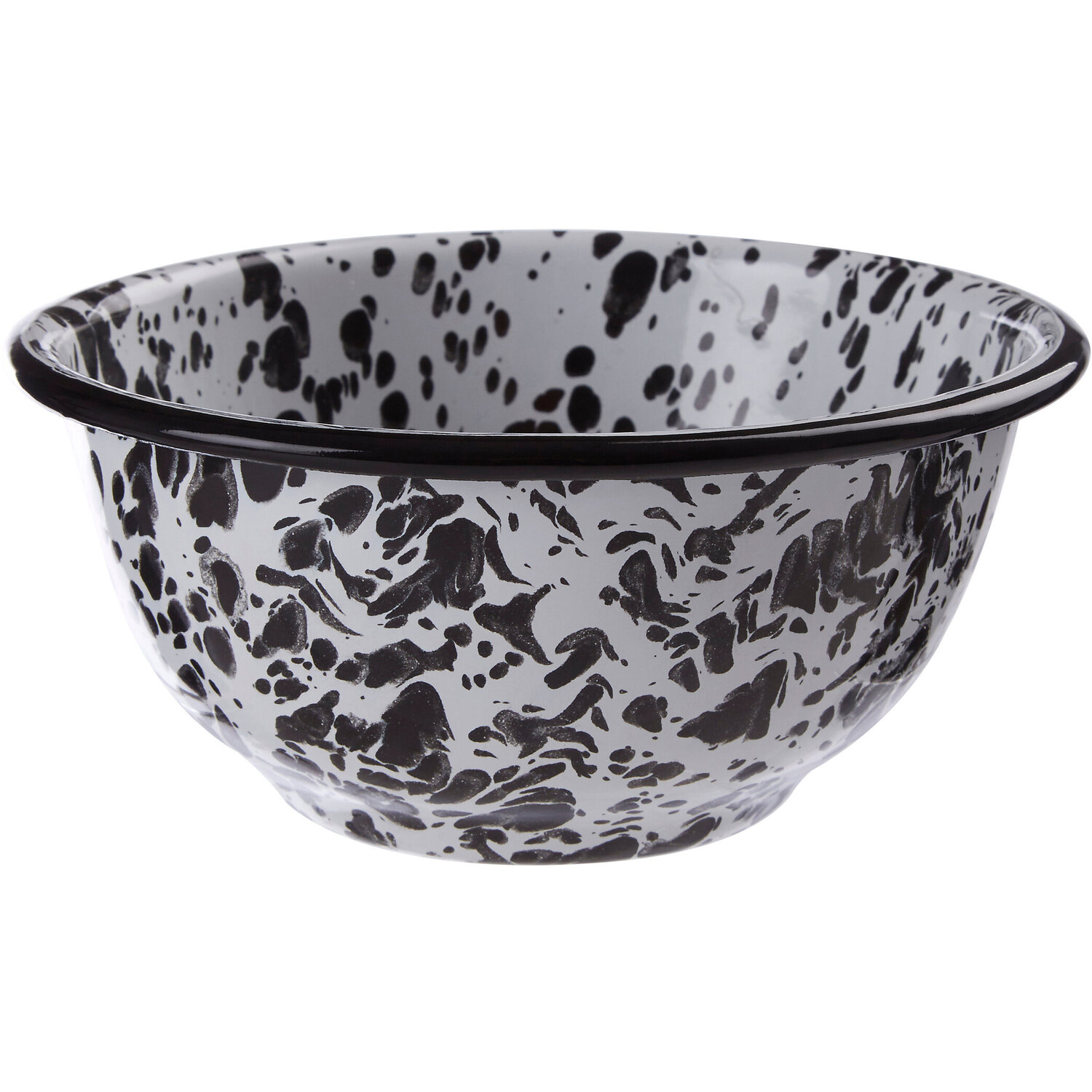 Hygge Small Metal Bowl - Black, White