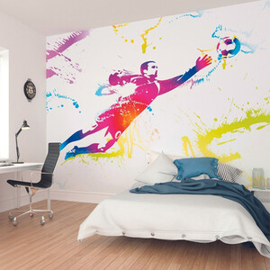 Football Goalkeeper Multicolour Wall Mural