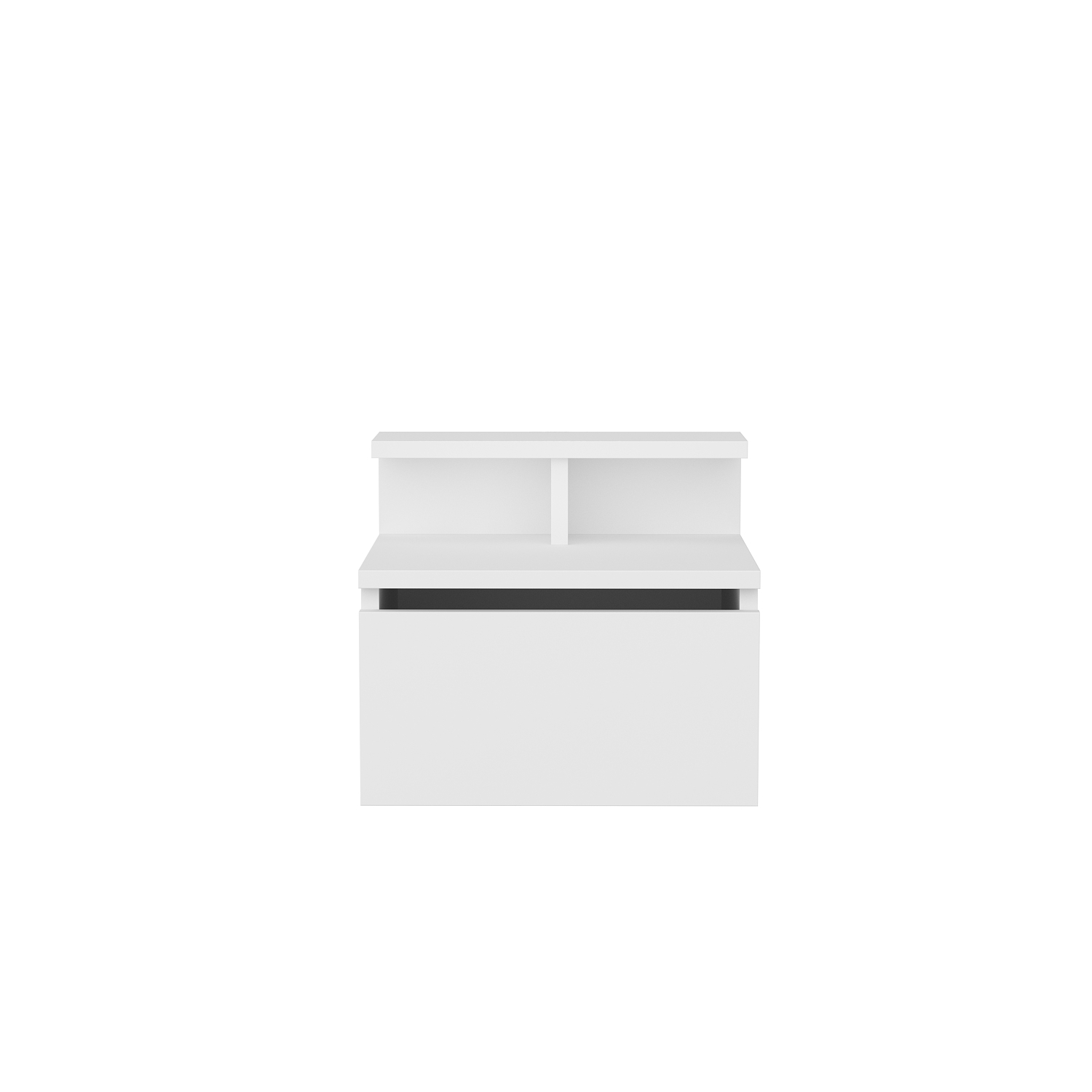 Aleph Floating Bedside Table - White