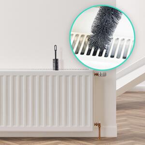 Set of 2 Radiator Cleaning Brushes 71cm Long Flexible Bristle Dusters