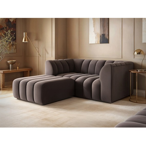 Halle 2 Seater Sofa with Footstool