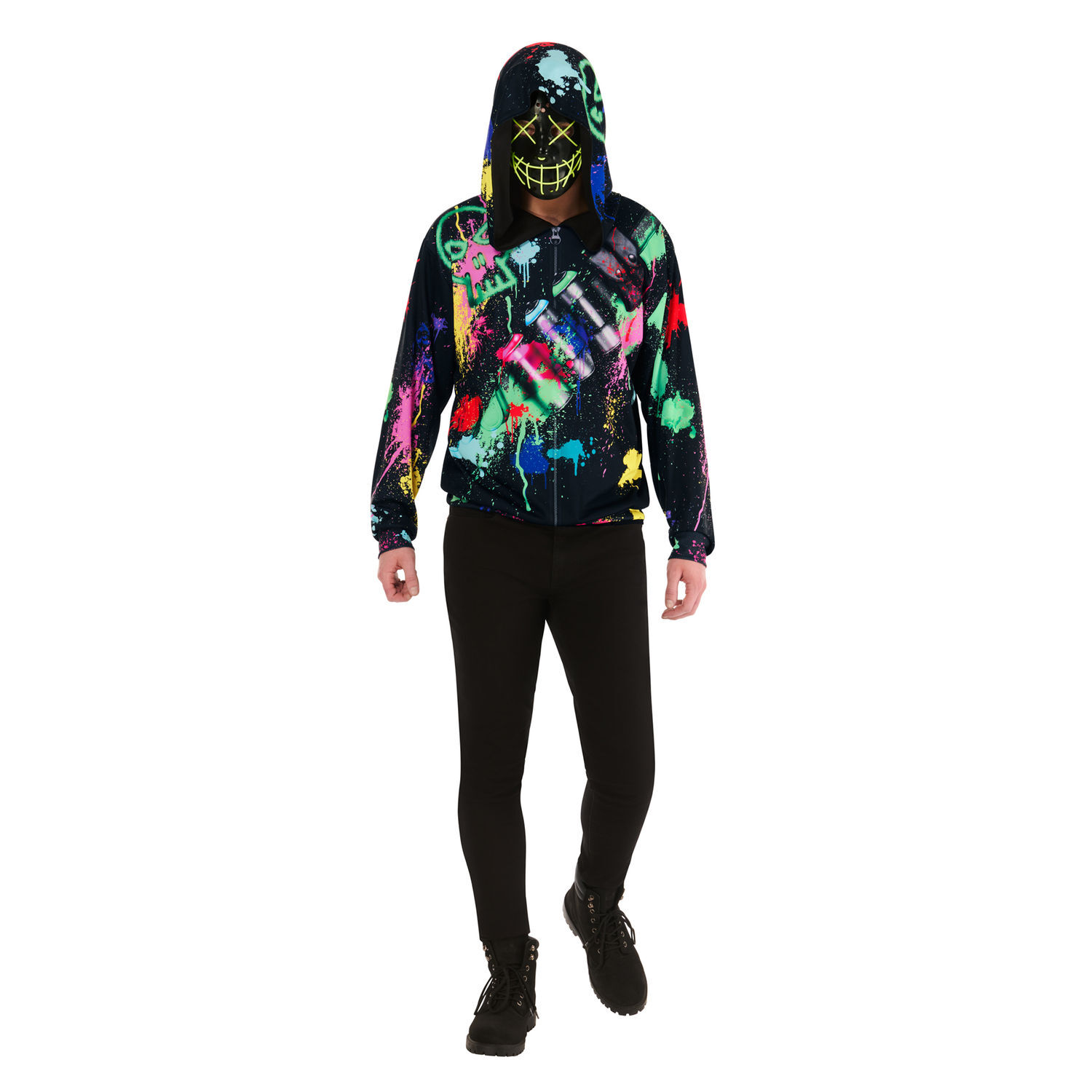 Bristol Novelty Unisex Adult Sinister Street Artist Costume - Multicoloured