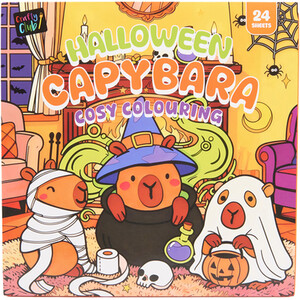 Halloween Capybara Cosy Colouring Book