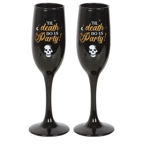 Till Death Do Us Party Champagne Glasses