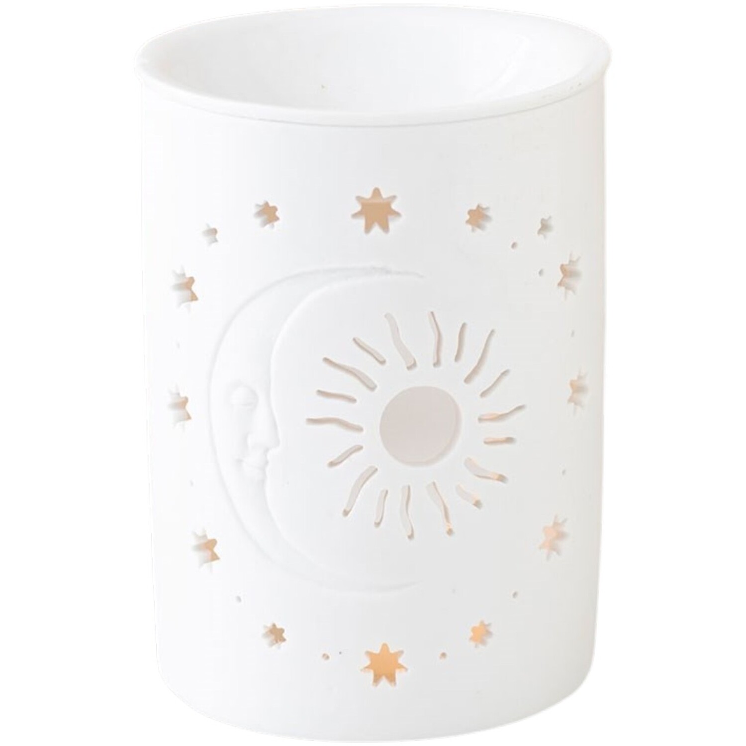 Kingsbury Gifts Sun And Moon Cut Out Oil Burner And Wax Warmer